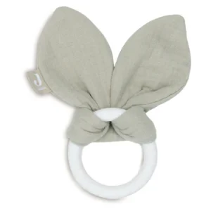 Bijtring Siliconen Bunny Ears - Olive Green